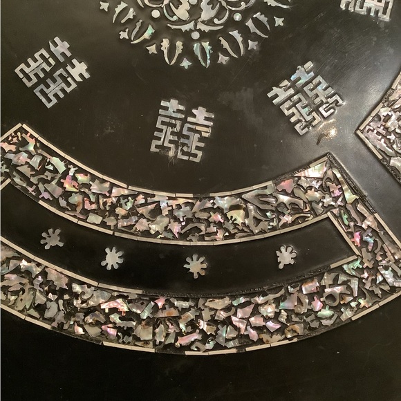 Vintage Mother of Pearl Portable Table - Picture 8 of 8